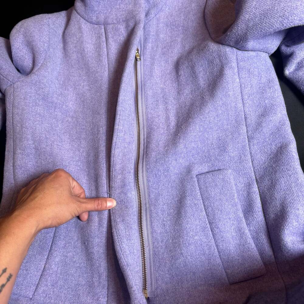 J.Crew City Coat in Lavender, Size 2 Petite - Picture 4 of 9